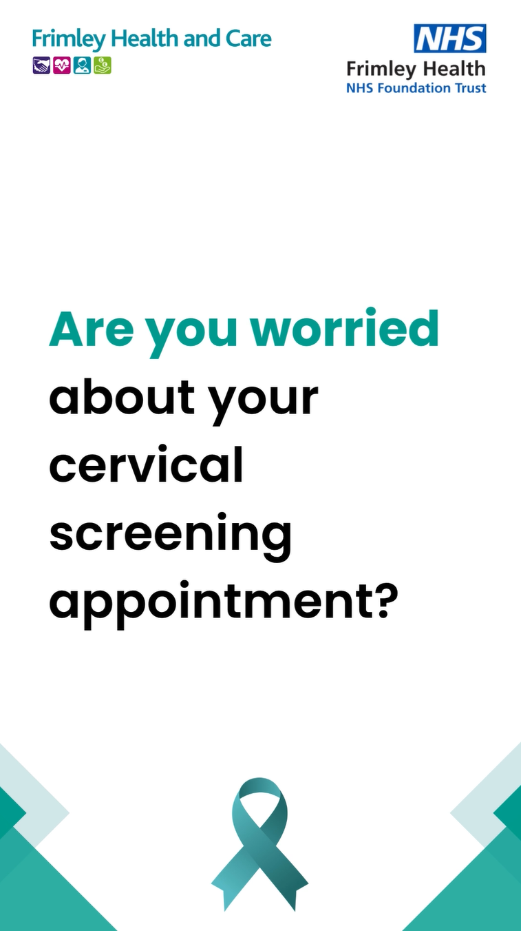 Social media reel 5 'Are you worried about your cervical screening appointment?'